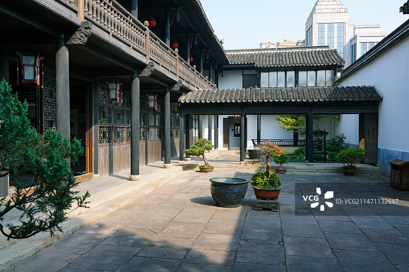 薛福成故居   江苏省无锡市建筑群  薛家花园  钦使第  江南豪宅图片素材