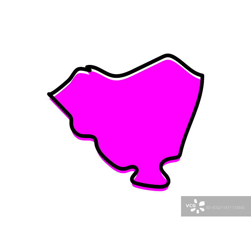 巴拉圭科迪勒拉省地图图片素材