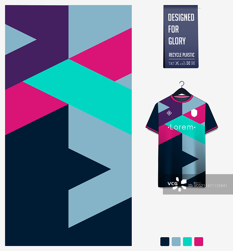 足球服几何图案设计图片素材