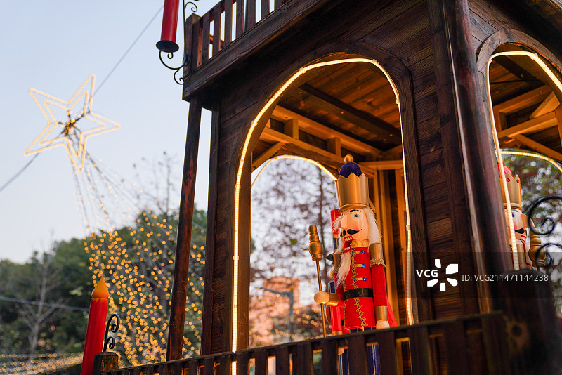 圣诞集市 胡桃夹子图片素材