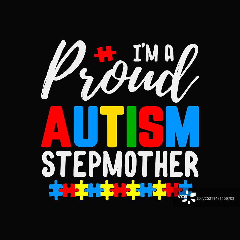 自豪的自闭症继母自闭症意识图片素材