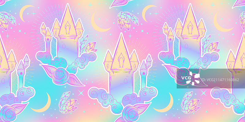 90年代风格的少女卡通印花图片素材