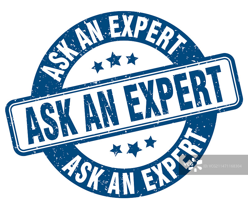 专家咨询圆形标签图片素材