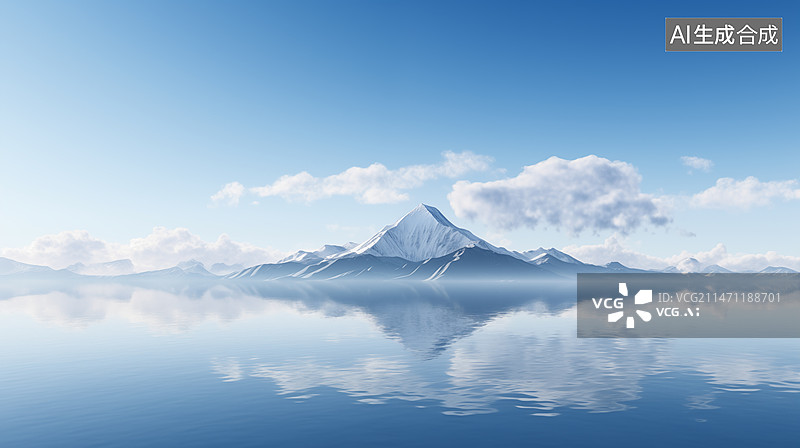 【AI数字艺术】雪山背景，雪山自然风光，雪山风景图片素材