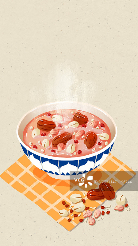 腊八节一碗腊八粥长图八宝粥图片素材