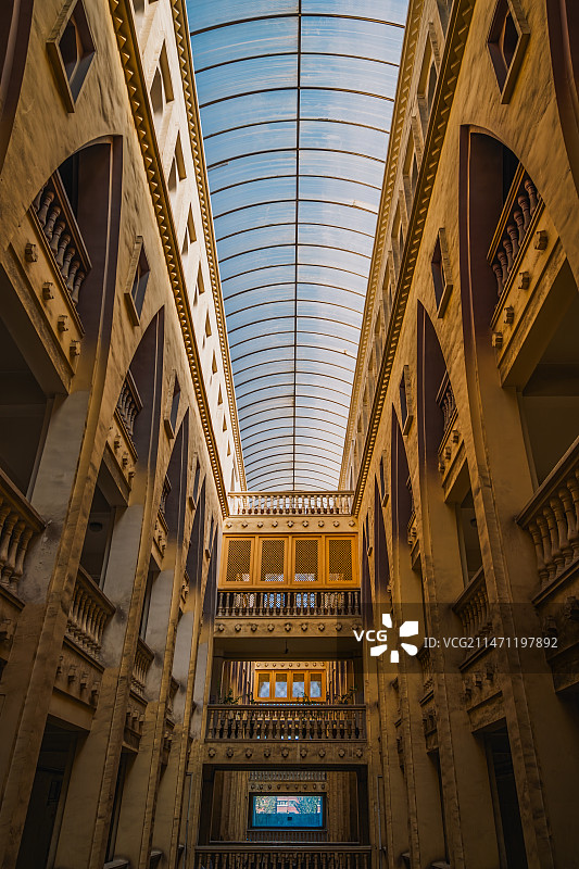 中国新疆民街建筑风光图片素材