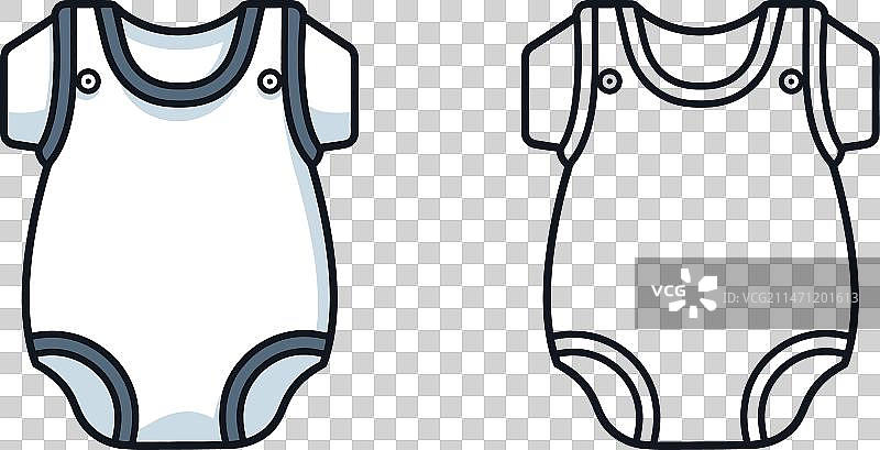 婴儿的第一套衣柜图片素材