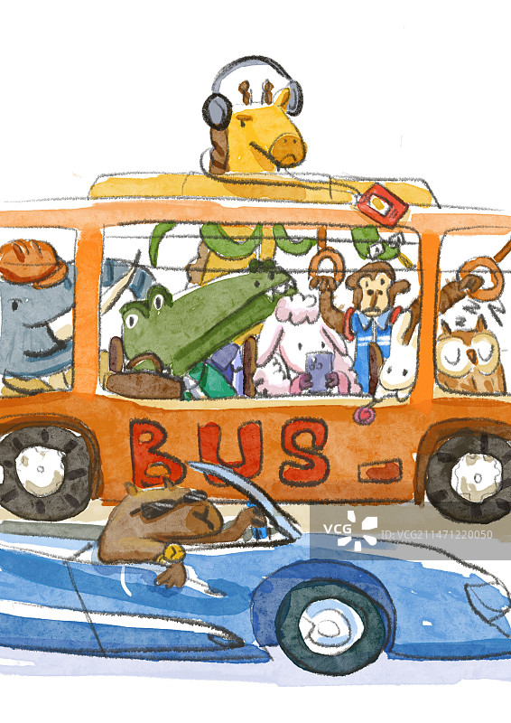 动物上班族图片素材