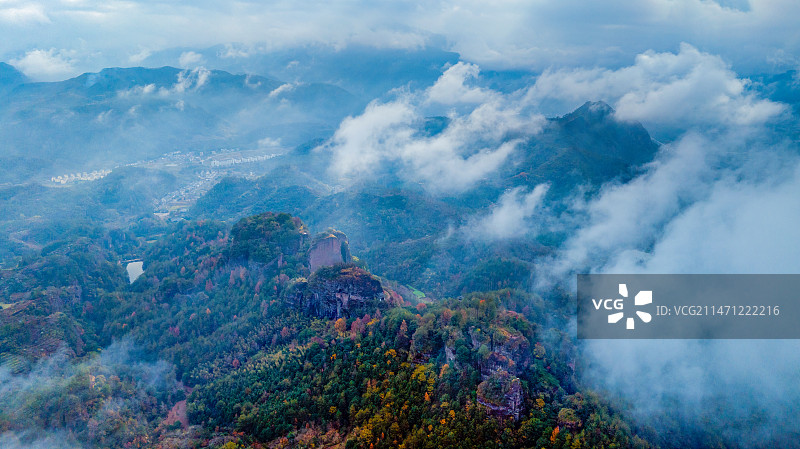 丽水东西岩秋天风景图片素材