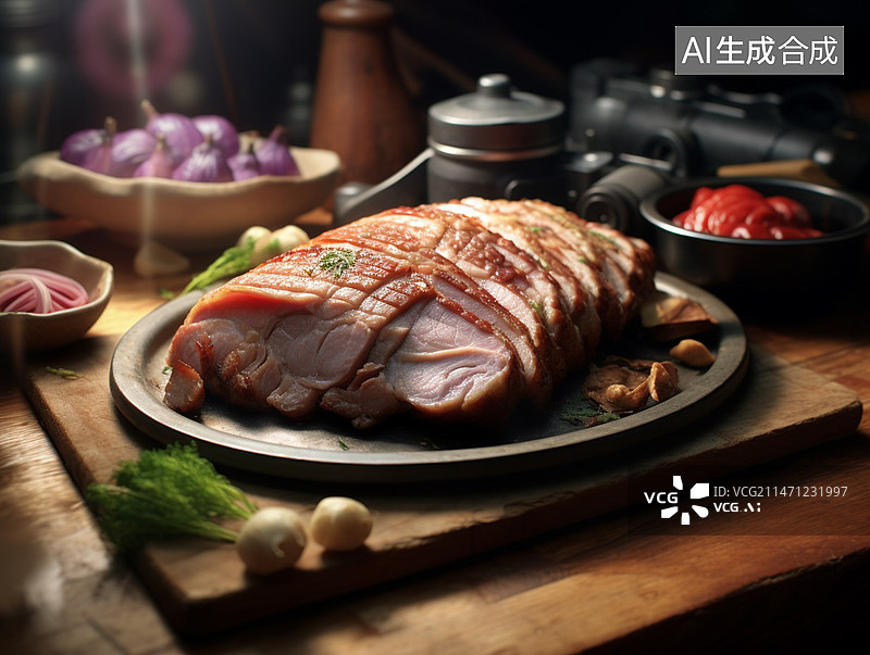 【AI数字艺术】猪肉图片素材