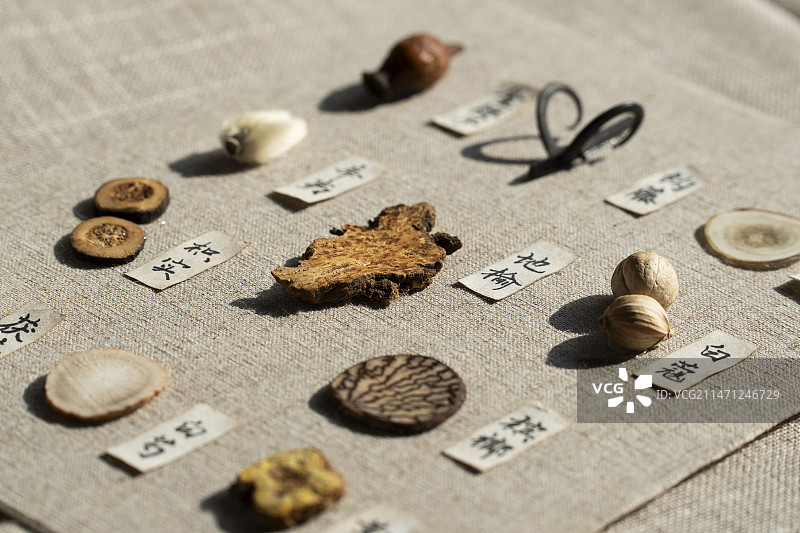 传统中医中药标本图片素材