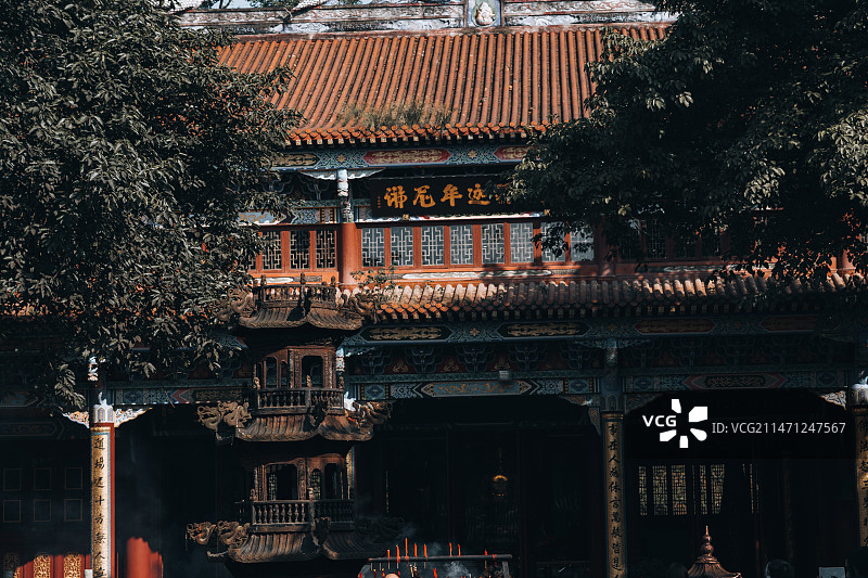 成都新津白云寺图片素材