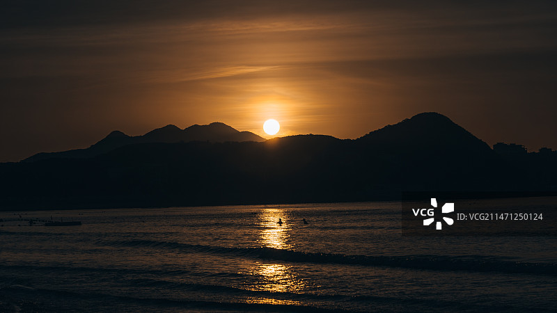 三亚大东海日出图片素材