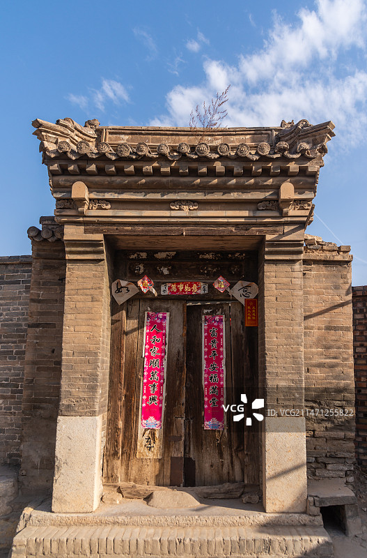 北方古民居门楼图片素材