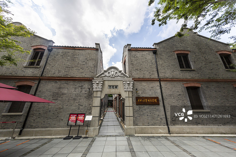 上海中共二大纪念馆（中国共产党第二次全国代表大会纪念馆）外景图片素材