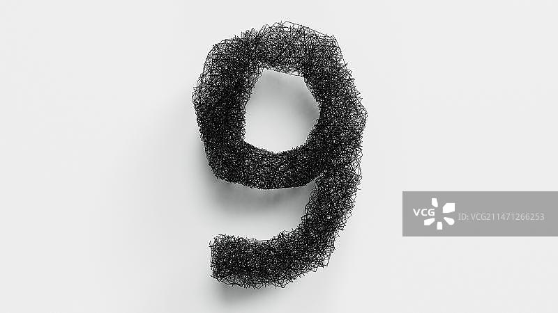 抽象线框数字图片素材