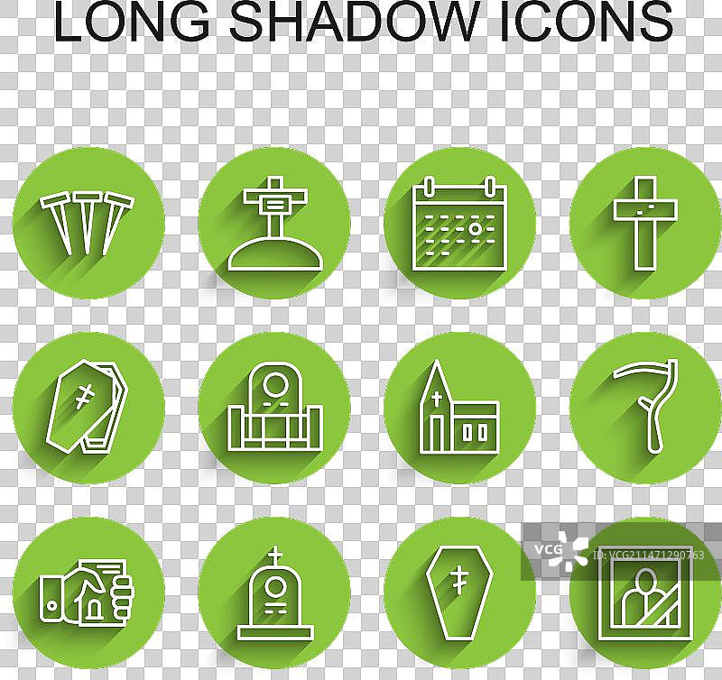 手持死亡证明的坟墓线条图片素材