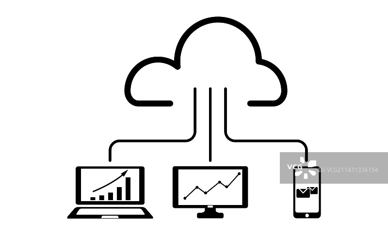 大数据概念的图标背景图片素材