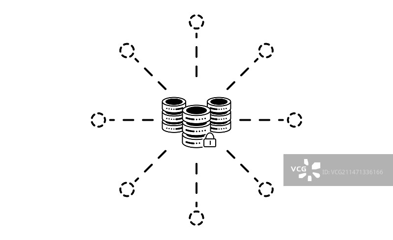 大数据概念的图标背景图片素材