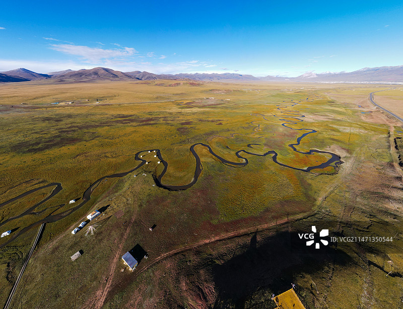 青海治多县通天河3航拍图片素材