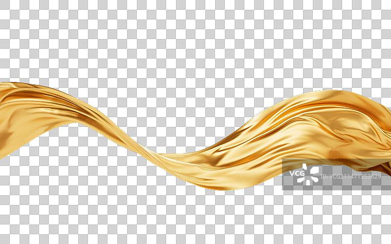 流动的布料曲线3D渲染图片素材