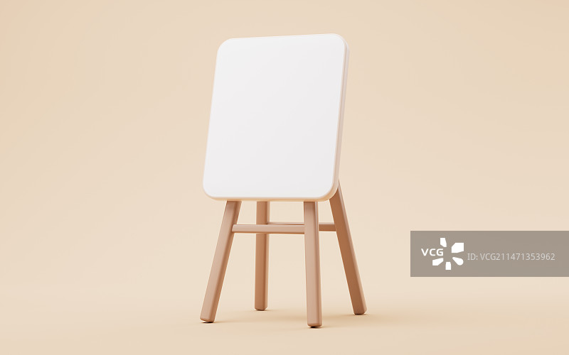 卡通风格展示板3D渲染图片素材