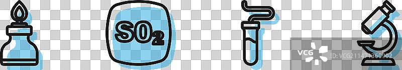 试管酒精喷灯实验器材图片素材