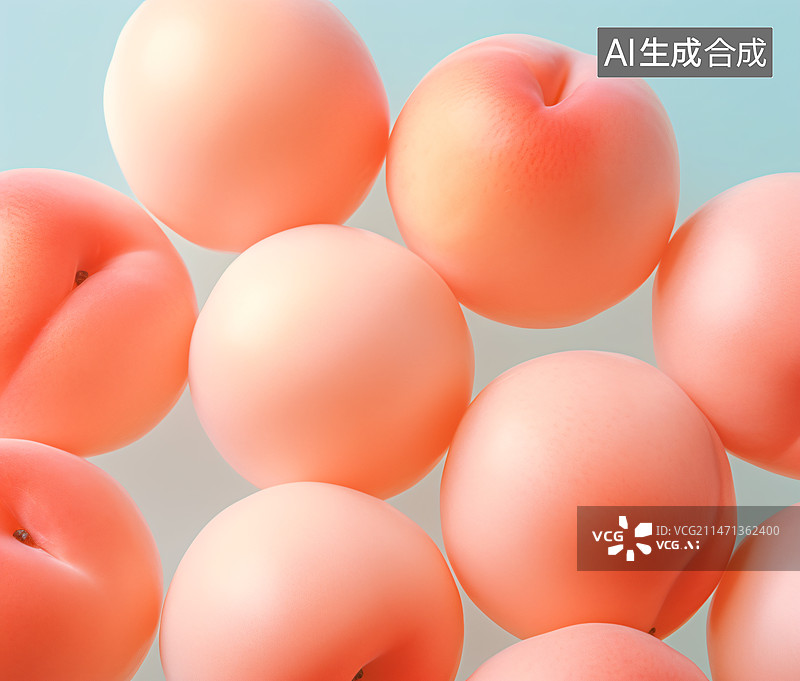 【AI数字艺术】桃子图片素材
