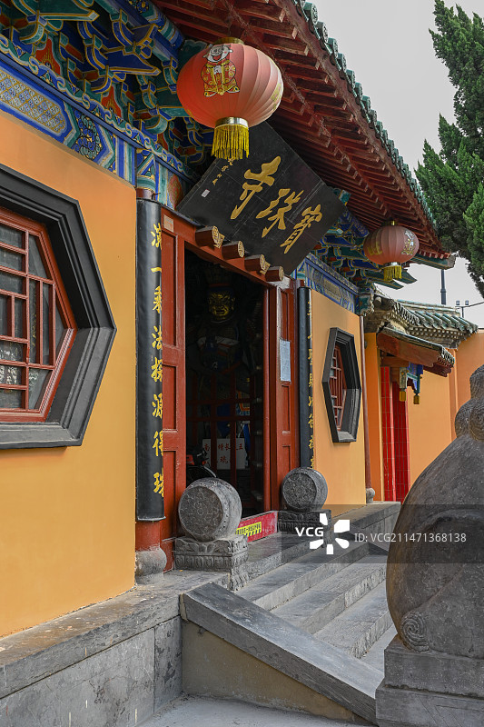 中国开封宝珠寺景区大门建筑图片素材