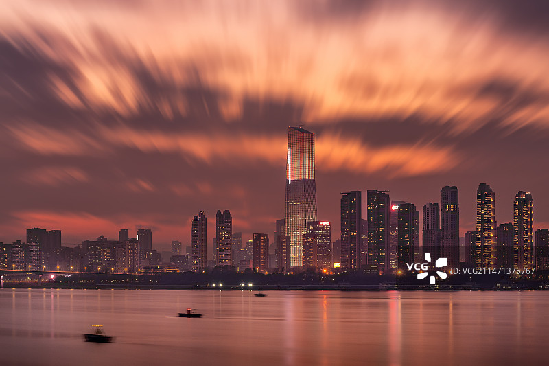 汉口夜景图片素材