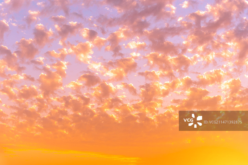 火烧云天空图片素材