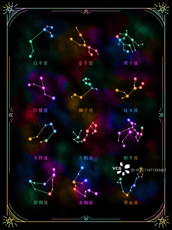 十二星座图片素材