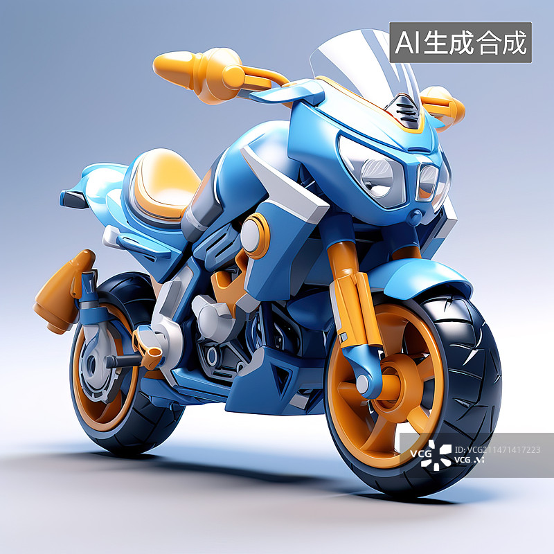 【AI数字艺术】摩托车图片素材