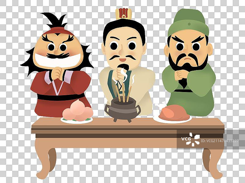 三国演义之桃园三结义图片素材