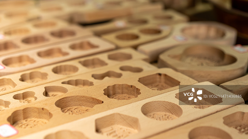 食品甜点点心木质模具图片素材