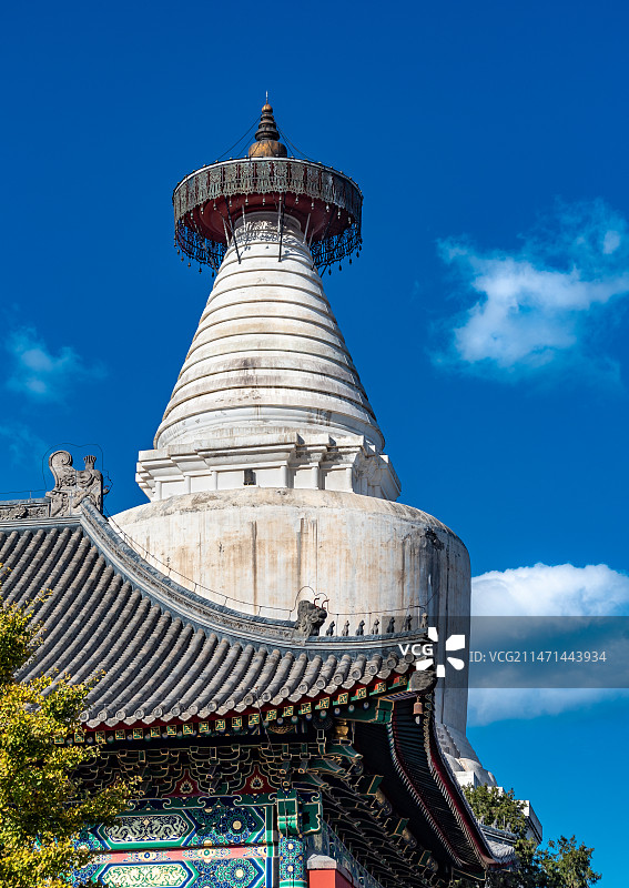 北京西城区白塔寺图片素材