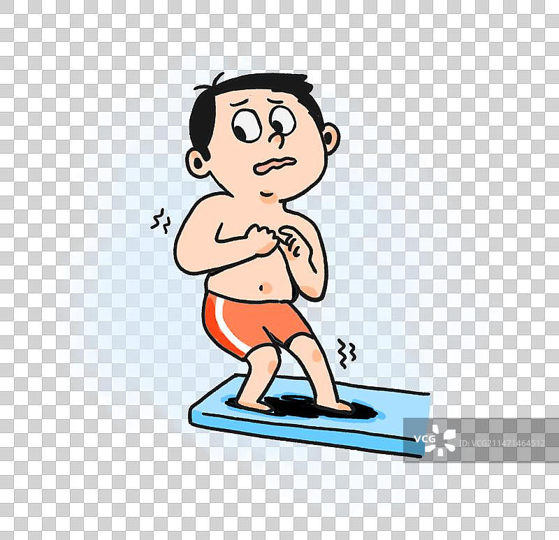 害怕跳水的人图片素材