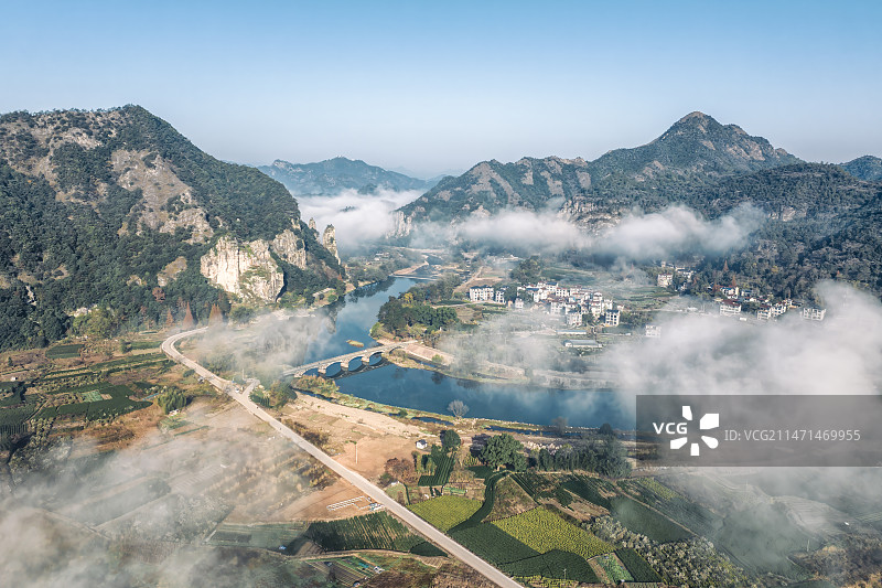 小仙都的晨雾3图片素材