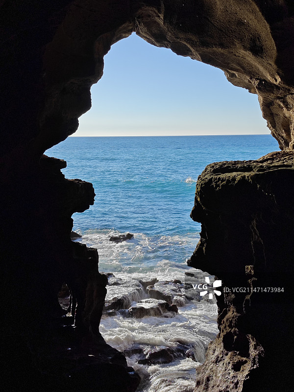 直布罗陀海峡非洲洞图片素材