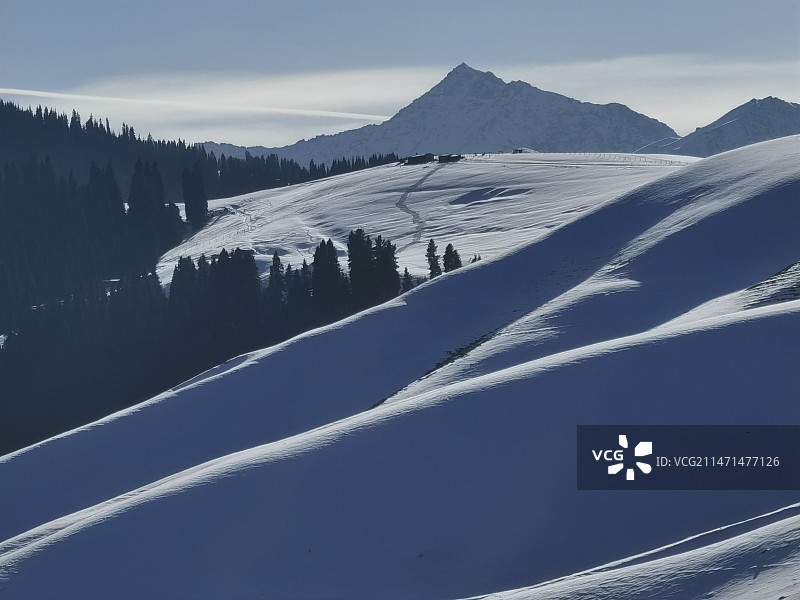 冬游琼库什台（手机摄影）图片素材