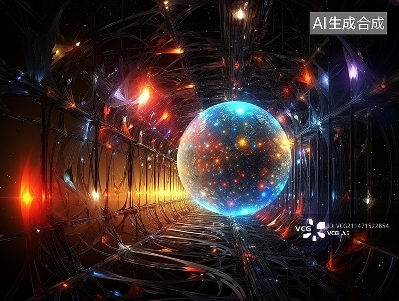 【AI数字艺术】量子计算图片素材