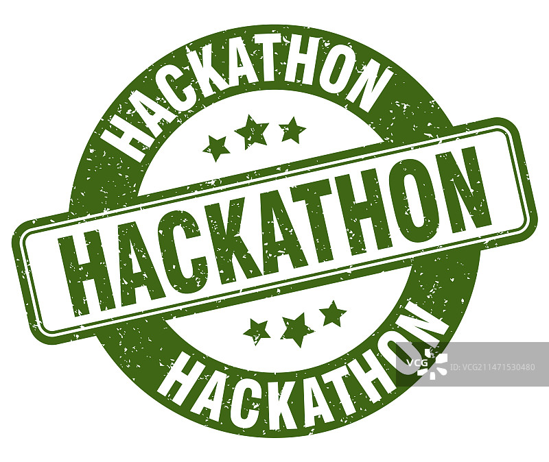 黑客马拉松邮票黑客马拉松标签圆形grunge标志图片素材
