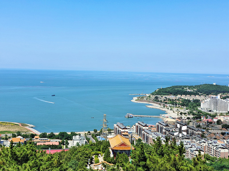 俯瞰长岛海湾图片素材