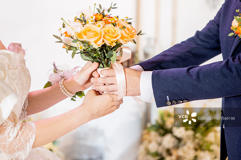 婚礼手捧花图片素材