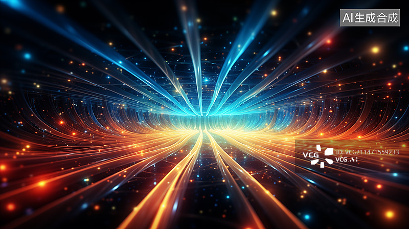 【AI数字艺术】量子美学量子计算量子力学量子纠缠量子叠加图片素材