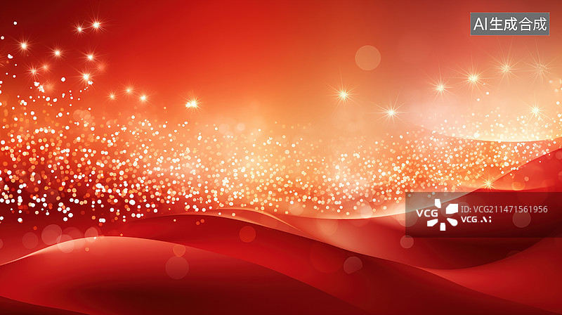 【AI数字艺术】红色创意场景图片素材