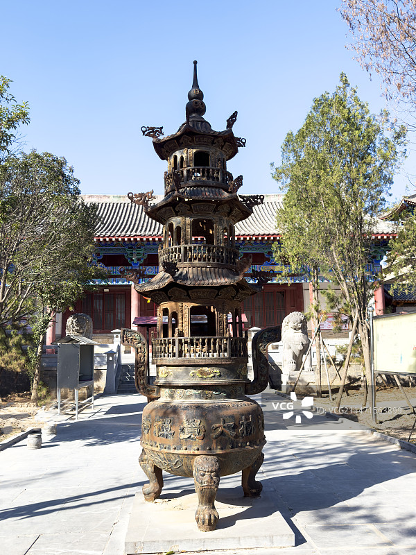 中国河南省郑州洞林寺图片素材