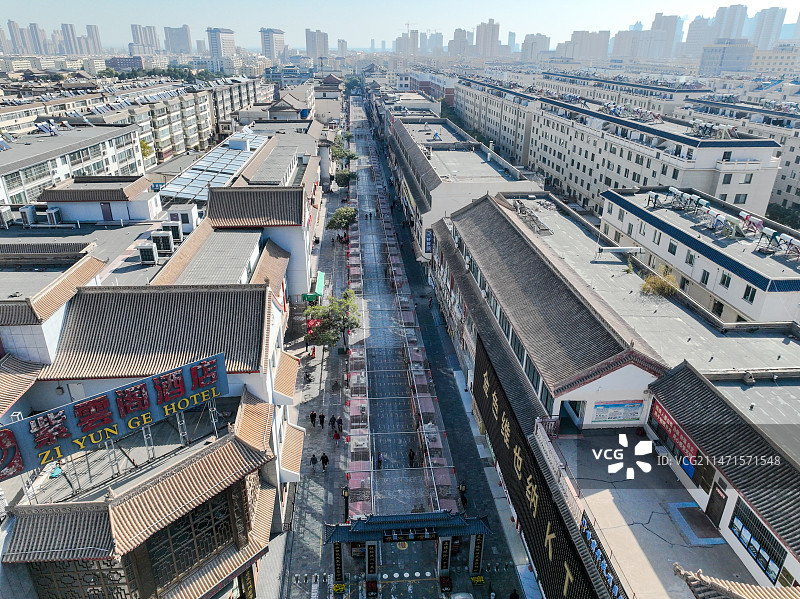 甘肃省武威市凉州区明清街夜市街图片素材