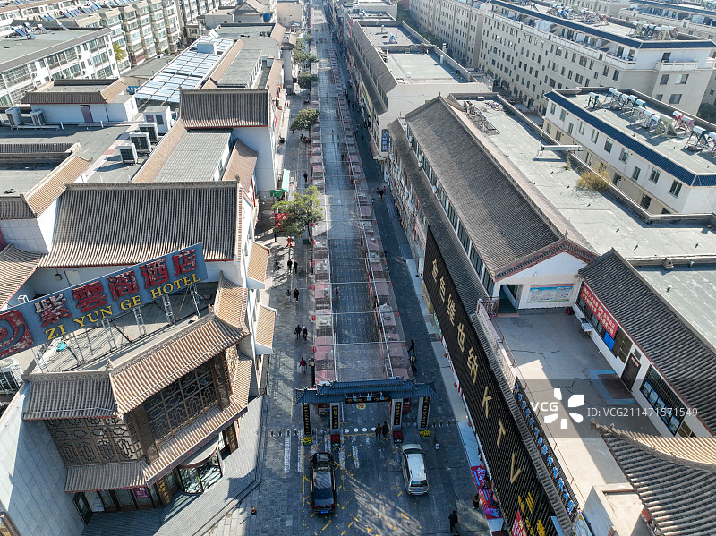 甘肃省武威市凉州区明清街夜市街图片素材