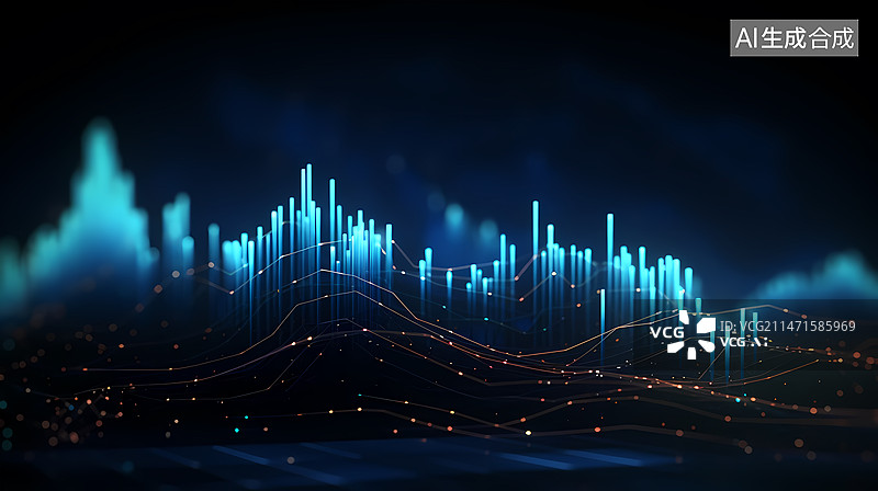 【AI数字艺术】科技数据背景图片素材